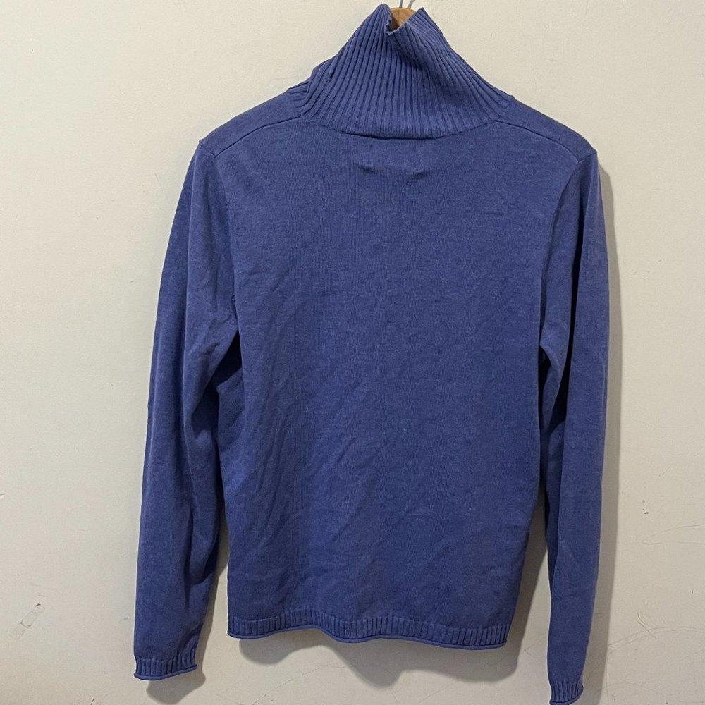 WOOLRICH | Women's Turtleneck Sweater Ultra Violet Heather Size Large